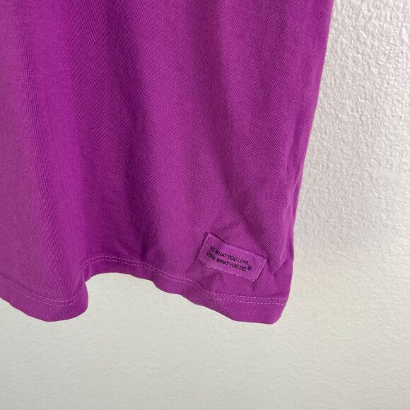 Life Is Good Womens Plus XXXL Crusher Top Purple Heart Graphic Cotton Shirt - Picture 7 of 9